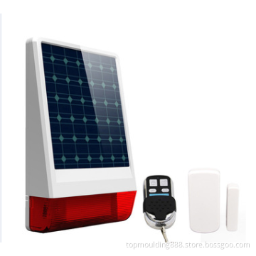 Wireless Solar Power Siren with remote control alarm